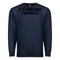 Navy diamond hands Premium Sweatshirt - artisFamous
