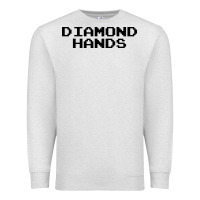 Oatmeal Heather diamond hands Premium Sweatshirt - artisFamous