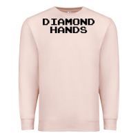 Pale Pink diamond hands Premium Sweatshirt - artisFamous