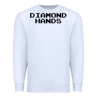 White diamond hands Premium Sweatshirt - artisFamous