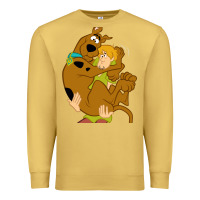 Antique Gold Scooby Doo and Shaggy Premium Sweatshirt - artisFamous