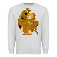 Dove Grey Scooby Doo and Shaggy Premium Sweatshirt - artisFamous