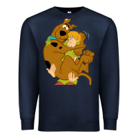 Navy Scooby Doo and Shaggy Premium Sweatshirt - artisFamous