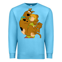 Ocean Blue Scooby Doo and Shaggy Premium Sweatshirt - artisFamous