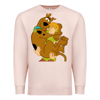 Pale Pink Scooby Doo and Shaggy Premium Sweatshirt - artisFamous