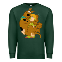 Sports Green Scooby Doo and Shaggy Premium Sweatshirt - artisFamous