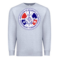 Heather Grey association of machinists and aerospace workers classic Premium Sweatshirt - artisFamous