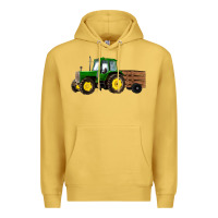 Antique Gold farm tractor Premium Hoodie - RanaPortraitStore