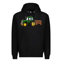 Black farm tractor Premium Hoodie - RanaPortraitStore