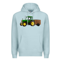 Blue Mist farm tractor Premium Hoodie - RanaPortraitStore