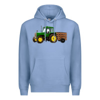 Colony Blue farm tractor Premium Hoodie - RanaPortraitStore
