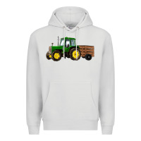 Dove Grey farm tractor Premium Hoodie - RanaPortraitStore