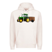 Pale Pink farm tractor Premium Hoodie - RanaPortraitStore