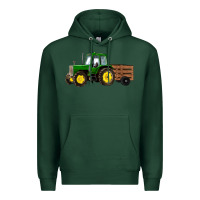 Sports Green farm tractor Premium Hoodie - RanaPortraitStore