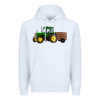 White farm tractor Premium Hoodie - RanaPortraitStore