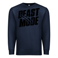 Navy beast mode classic Premium Sweatshirt - artisFamous