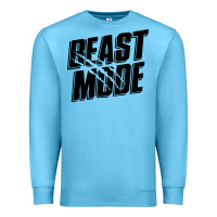 Ocean Blue beast mode classic Premium Sweatshirt - artisFamous