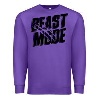 Purple beast mode classic Premium Sweatshirt - artisFamous