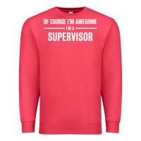 Cardinal i'm awesome i'm a supervisor Premium Sweatshirt - artisFamous