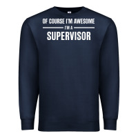 Navy i'm awesome i'm a supervisor Premium Sweatshirt - artisFamous