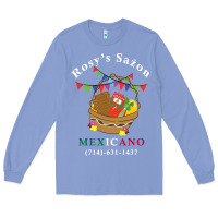 Colony Blue logo for rosys saon mexicano Long Sleeve Tee - CowhideDigitalArt