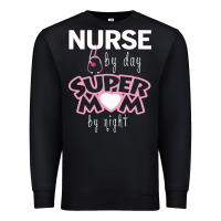 Black nurse by day super mom by night Premium Sweatshirt - artisFamous