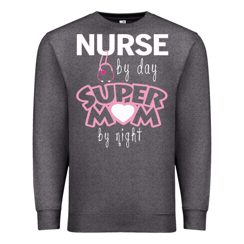 Nurse By Day Super Mom By Night Premium Sweatshirt by artisFamous | Teevron