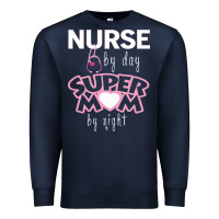 Navy nurse by day super mom by night Premium Sweatshirt - artisFamous