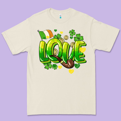 Love St. Patrick's Day Premium Tee Designed By Howdyjamesfarm