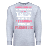 Heather Grey never underestimate mommy paramedic Premium Sweatshirt - artisFamous