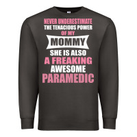 Smoke never underestimate mommy paramedic Premium Sweatshirt - artisFamous