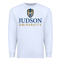 White Judson College Premium Sweatshirt - artisFamous