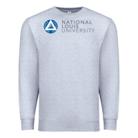 Heather Grey National Louis College Premium Sweatshirt - artisFamous