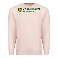 Pale Pink Rasmussen College Premium Sweatshirt - artisFamous