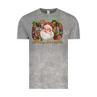 Cloud Rock with god all things are possible with santa claus bbs Vintage Tee - BundleAndBundleShop