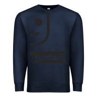 Navy goodwill classic Premium Sweatshirt - artisFamous