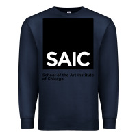 Navy School of The Art Institute of Chicago College Premium Sweatshirt - artisFamous