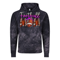 Cloud Black Football Mom Vintage Hoodie - CowhideDigitalArt