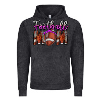 Vintage Black Football Mom Vintage Hoodie - CowhideDigitalArt