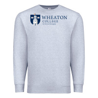 Heather Grey Wheaton College (Illinois) Premium Sweatshirt - artisFamous