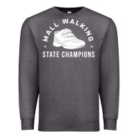 Charcoal Heather funny mall walking state champions Premium Sweatshirt - artisFamous