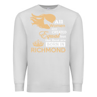 Dove Grey women are born in richmond Premium Sweatshirt - artisFamous