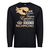 Black women are born in richmond Premium Sweatshirt - artisFamous
