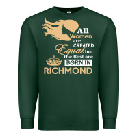 Sports Green women are born in richmond Premium Sweatshirt - artisFamous