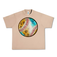 Burro baseball with sunflower round earrings Urban Heavy Tee - BundleAndBundleShop