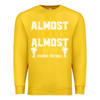 Lemon vikings we almost always almost win   funny sports Premium Sweatshirt - artisFamous
