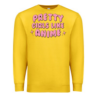 Lemon Pretty Girls Like Anime Premium Sweatshirt - artisFamous