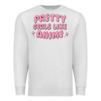 Oatmeal Heather Pretty Girls Like Anime Premium Sweatshirt - artisFamous