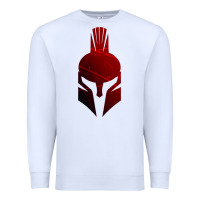 White Spartan Premium Sweatshirt - artisFamous