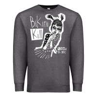 Charcoal Heather bikini kill Premium Sweatshirt - artisFamous